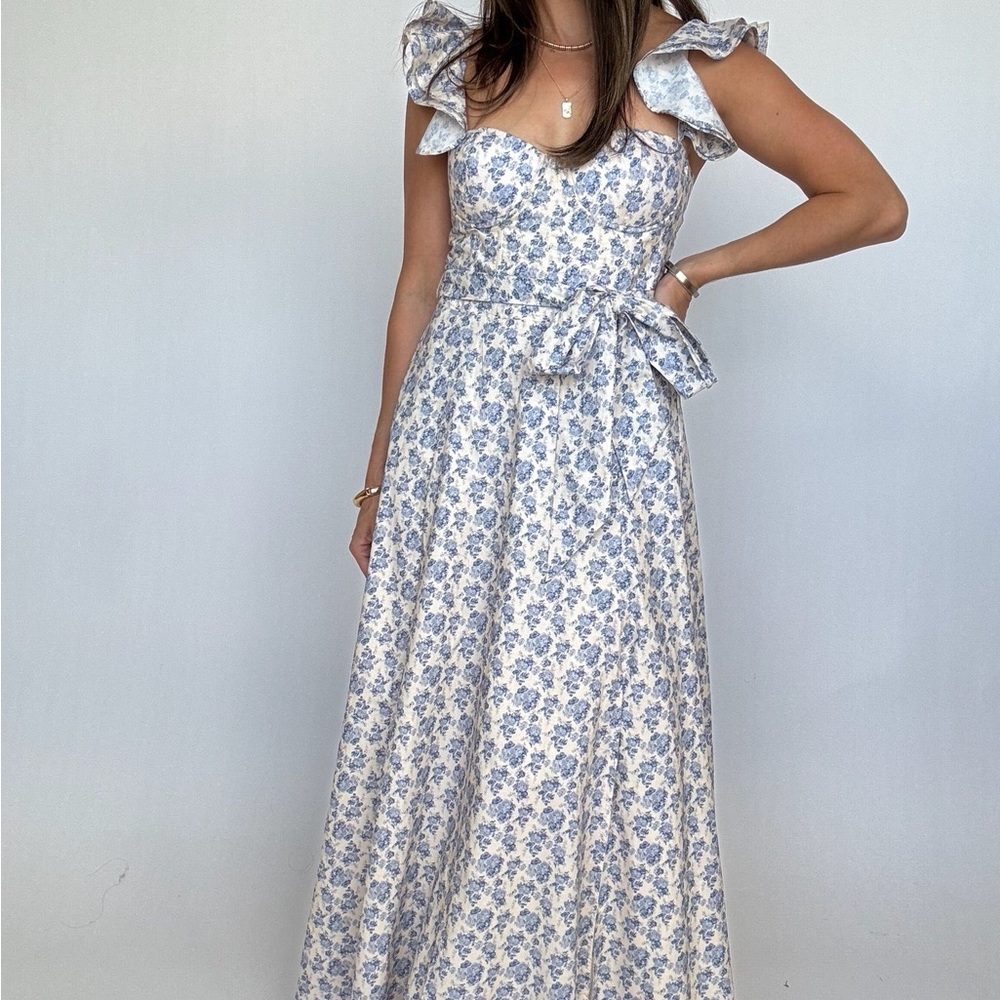 Dress Forum Blue Floral Maxi Dress